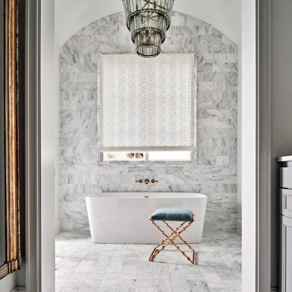 Bradshaw Designs White Marble Bathroom RED Winner