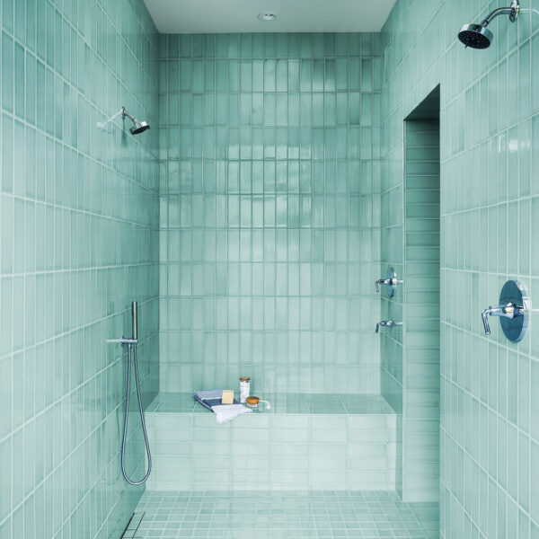 Amy A Alper Architect Watery Hue Bathroom RED Award Winner