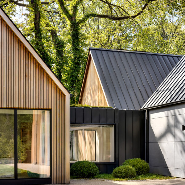 Iannuzzi Studio PLLC gabled-roof rural farmsteads architecture red award winner