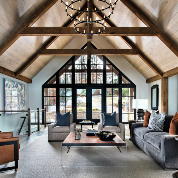 Pineapple House Interior Design modern lakehouse farmhouse pine red award winner