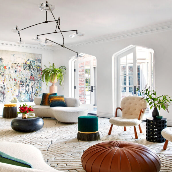 James Thomas Interiors 2022 Luxe RED Award Winner Vintage Artful Living Room