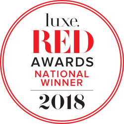 2018 Luxe RED National Winner logo