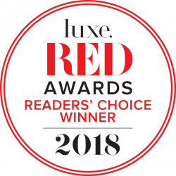 2018 Luxe RED Readers' Choice Winner logo